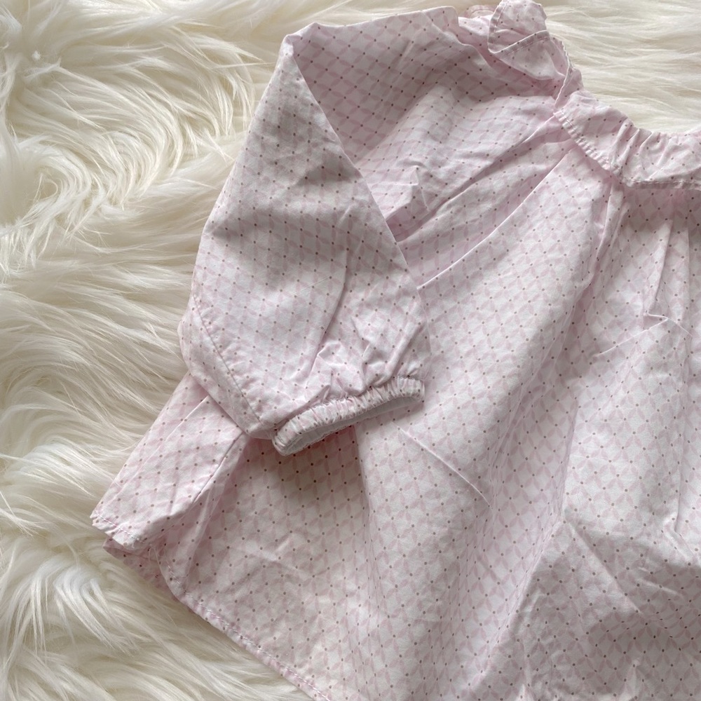 Girls' Pink Long-Sleeve One-Piece Romper - Lightweight Comfort